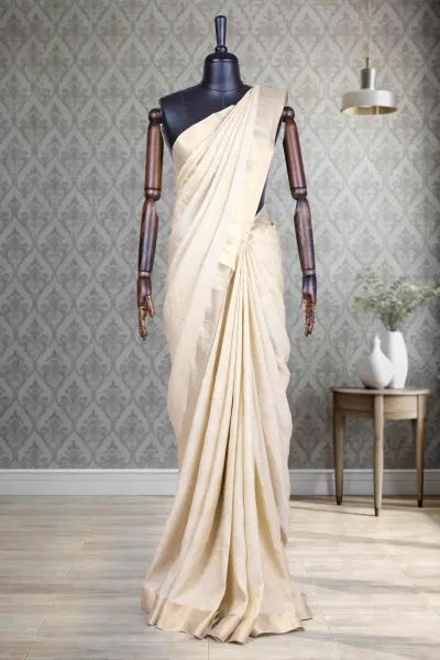 Gold Chiffon Saree