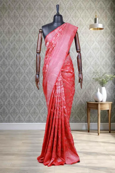 Red Silk Kancheepuram Saree