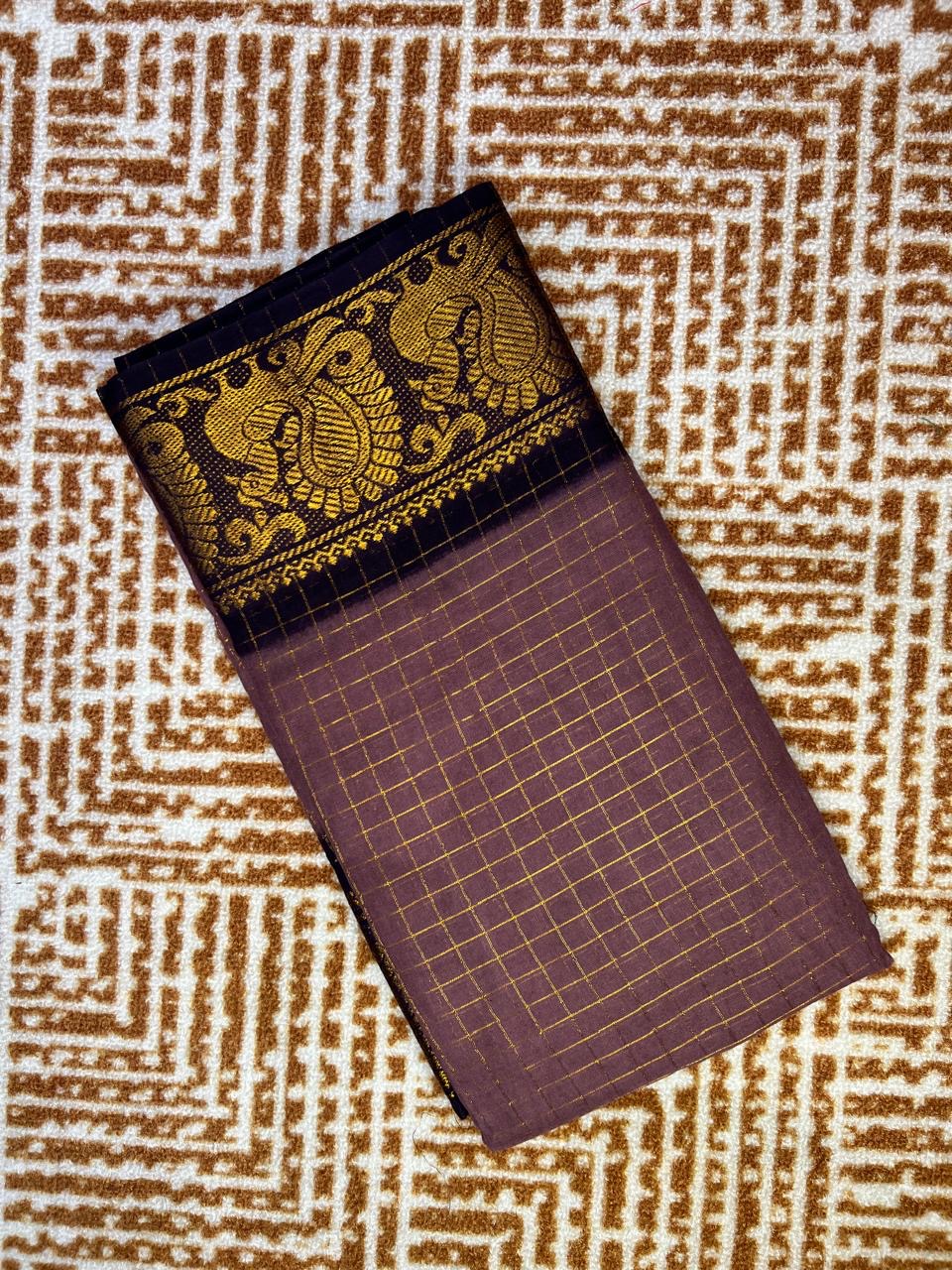 Small Border Kattam Saree