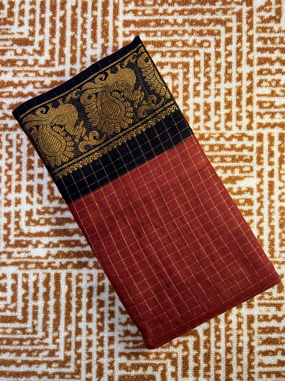Small Border Kattam Saree